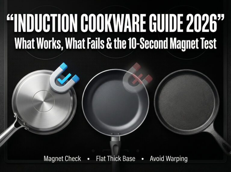 Induction Cookware Guide 2026 What Works, What Fails, and How to Check in 10 Seconds
